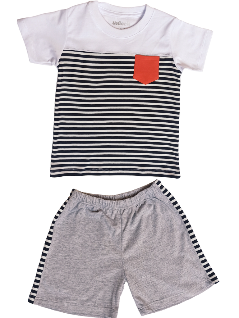MR13 Conjunto A Rayas Blanco T4