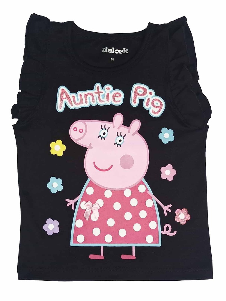 MV809 Polo Peppa auntie - negro T4