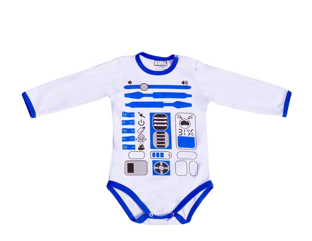 Body R202 arturito collarete azul  talla 3 a 6