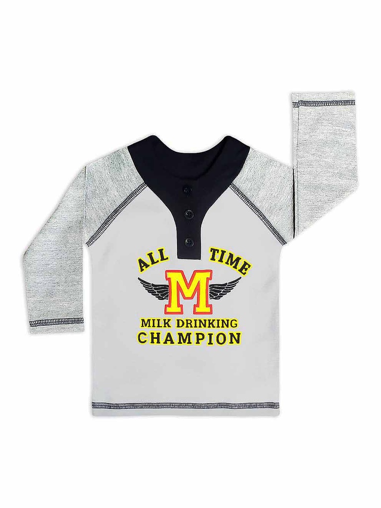Polera All time  plomo talla 2