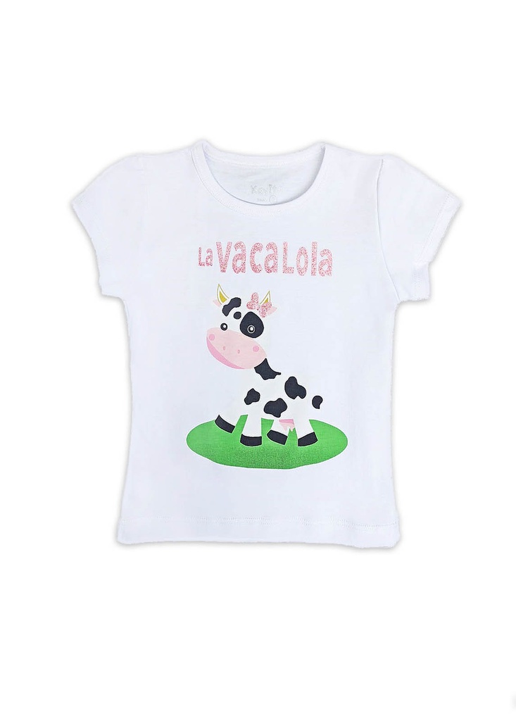 Polo La vaca lola  blanco talla 6