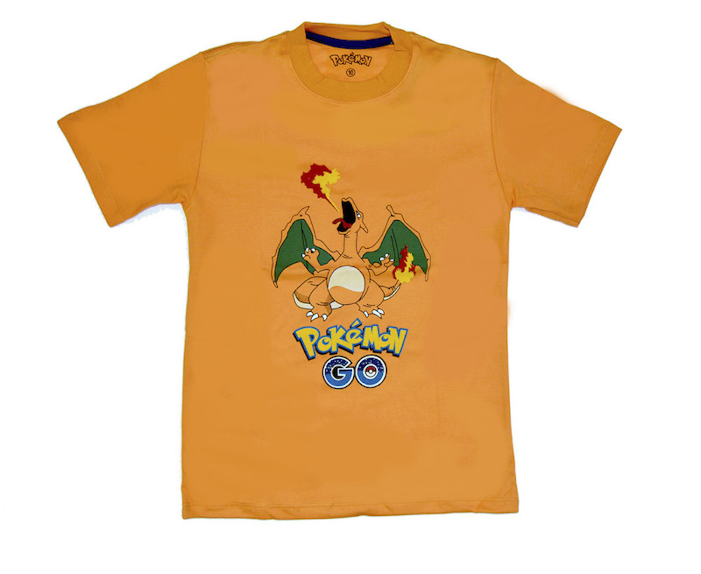 Polo Pokemón  naranja talla 10