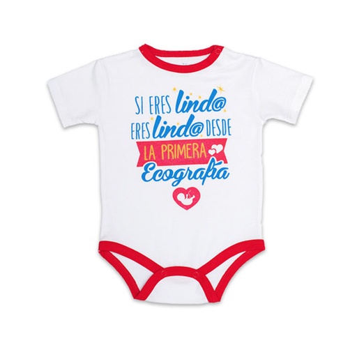 [MK617] Body ecografía  azul talla 12 a 18