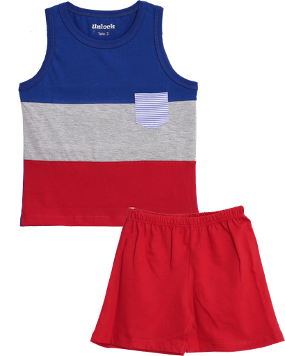 [MR06] MR06 Conjunto Camisero Bolsillo Rojo T1