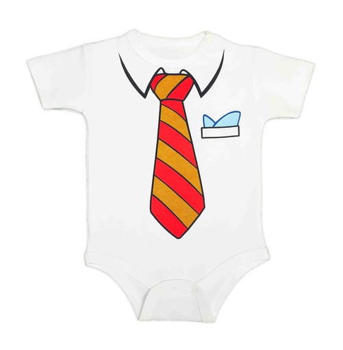 [MK591] MK591 Body Profesor corbata MC blanco 6 a 9