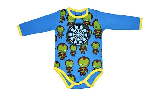 [MV598] MV598 Body Iron Man  ML azul Italiano 9 a 12