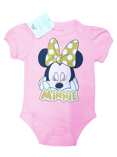 [MV607] MV607 Body Minnie rosado Lazo dorado 12 a 18