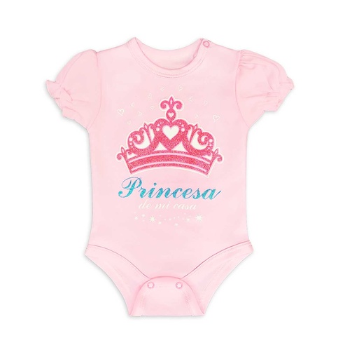 [MK832] MK832 Body Princesa de mi casa ML - rosado 18 a 24