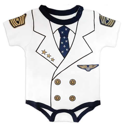 [MK526] MK526 Body Capitán Aviador III MC - blanco 3 a 6