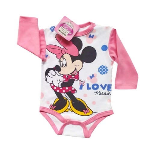 [MV839] MV839 Body Minnie I Love ML - chicle 18 a 24