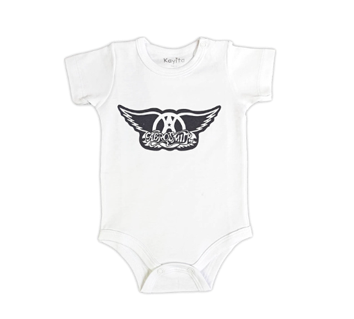 [MK580] Body Aerosmith  blanco talla 9 a 12
