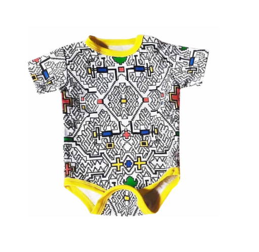 [MK524] Body Amazónico  amarillo talla 12 a 18