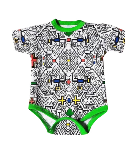 [MK522] Body Amazónico  verde talla 18 a 24