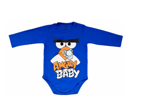 [MV644] Body Angry Bird  azul talla 12 a 18