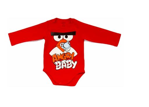 [MV643] Body Angry Bird  rojo talla 18 a 24