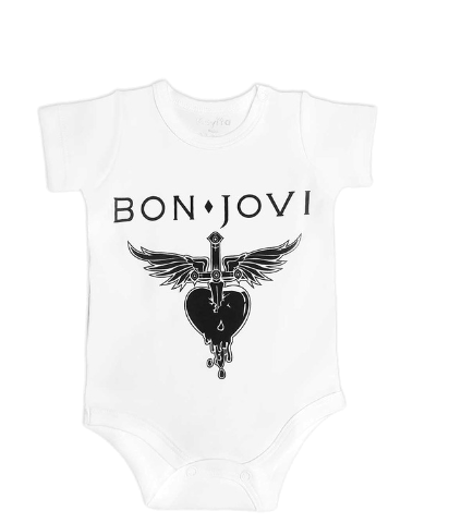 [MK581] Body Bon jovi  blanco talla 18 a 24