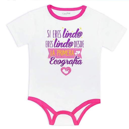 [MK616] Body Conejito reloj  plomo talla 3 a 6