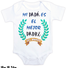 [MK546] Body El mejor padre   talla 3 a 6