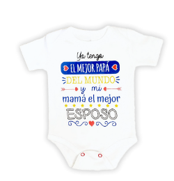 [MK817] Body El mejor papá   talla 6 a 9