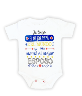 [MK817] Body El mejor papá   talla 18 a 24