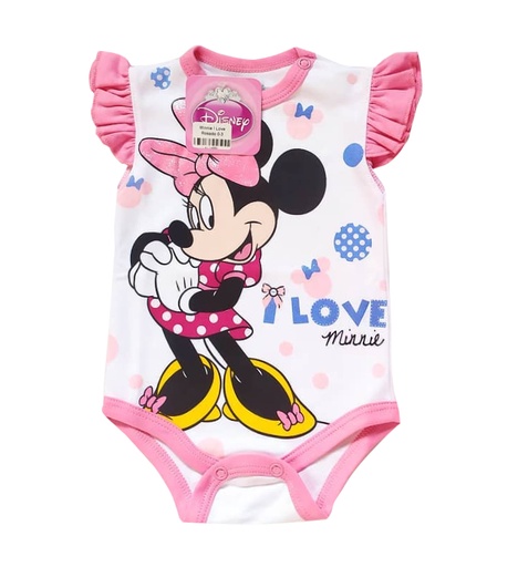 [MV621] Body I love Minnie ML chicle talla 0 a 3