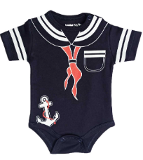 [MK707] Body Marinero con capita  azul marino talla 18 a 24