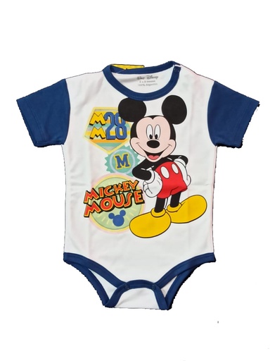 [MV557] Body Mickey 28   azul talla 18 a 24