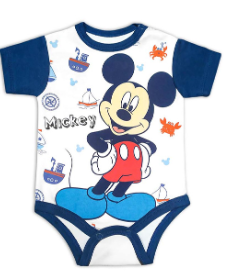 [MV709] MV709 Body Mickey barcos - azul 18 a 24