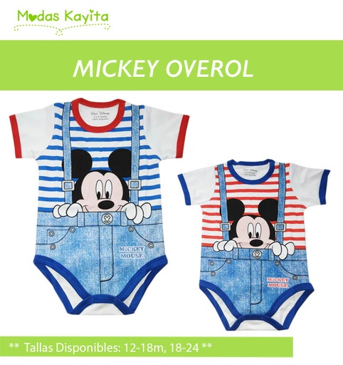 [MV553] MV553 Body Mickey Overol azul 3 a 6