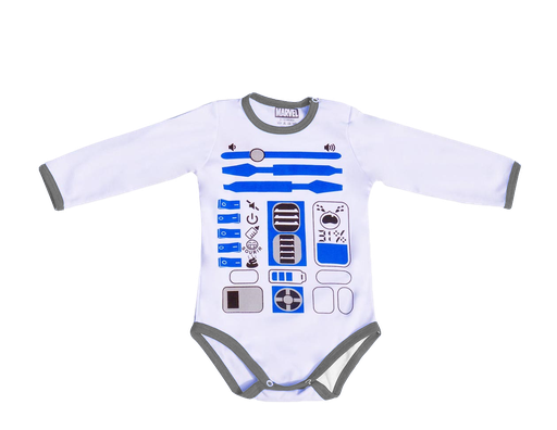 [MV612] Body R202 arturito collarete plomo  talla 18 a 24