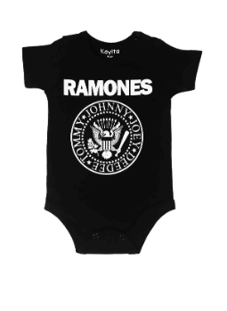[MK587] Body Ramones  negro talla 18 a 24