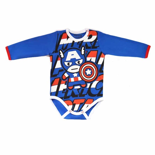 [MV604] Body Spiderman ML blanco talla 18 a 24