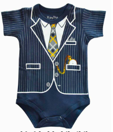 [MK564] Body Terno MC azul marino talla 9 a 12
