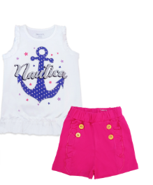 [MK512A] Conjunto ancla  blanco talla 0