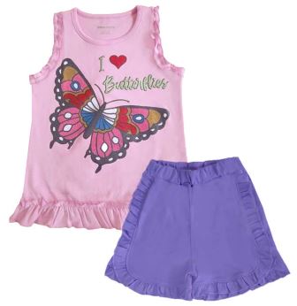 [MV511D] Conjunto Mariposa  chicle talla 10