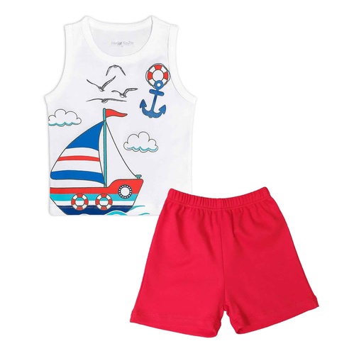 [MK675] Polo Camisero a rayas  turquesa/blanco talla 1