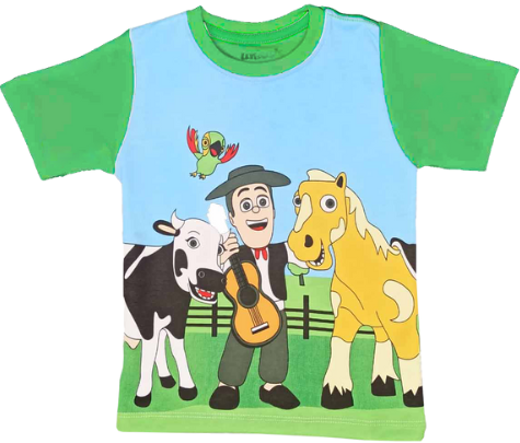 [MV786] Polo Granja de Zenón  verde talla 8