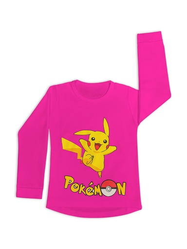 [MV691] Polo Pokemón ML niña fucsia talla 0